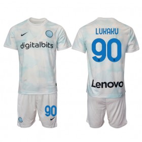 Baby Fußballbekleidung Inter Milan Romelu Lukaku #90 Auswärtstrikot 2022-23 Kurzarm (+ kurze hosen)